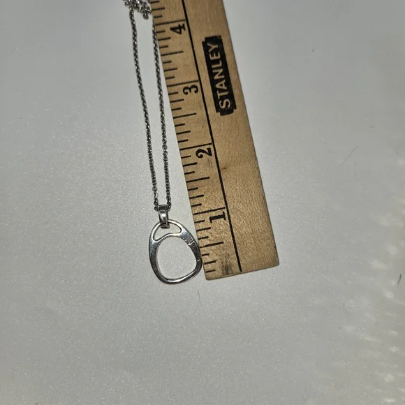 James Avery Silver Oval Pendant Necklace - Picture 6 of 6